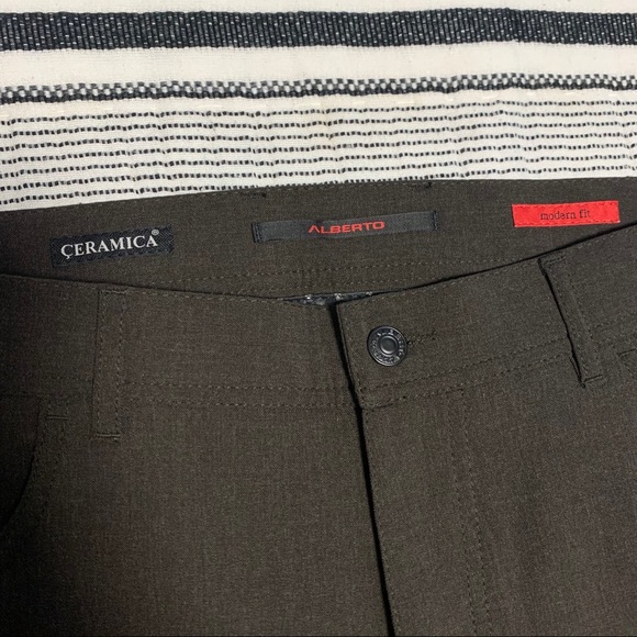 Alberto Dress Pants, Modern Fit, Dark Brown - Picture 4 of 7